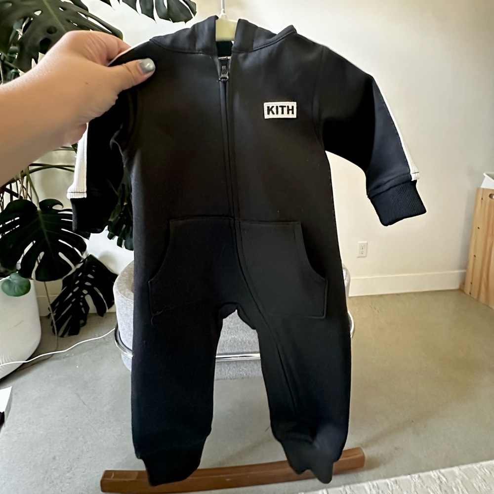 Kith Kids Black One Piece Footie